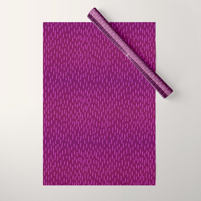 Magenta Dash Wrapping Paper Gallery Image 1