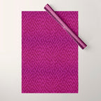Magenta Dash Wrapping Paper Gallery Image 1
