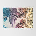 Boston Massachusetts Street Map Rug Gallery Image 2