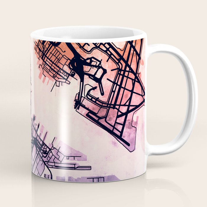 Boston Massachusetts Street Map Coffee Mug Gallery Image 1
