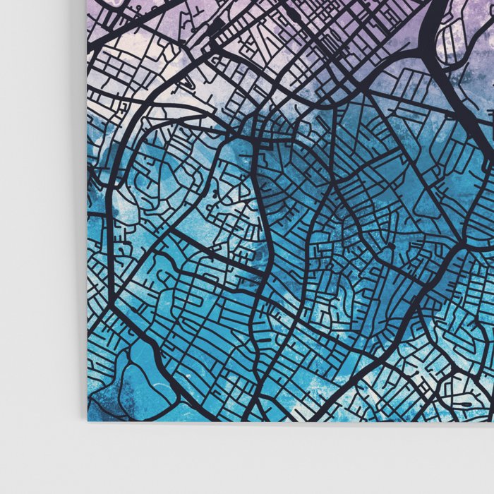 Boston Massachusetts Street Map Poster Gallery Image 3