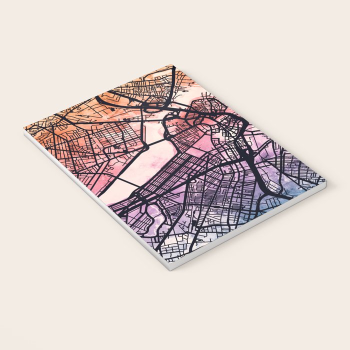 Boston Massachusetts Street Map Notebook Gallery Image 3