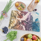 Boston Massachusetts Street Map Cutting Board Gallery Image 2