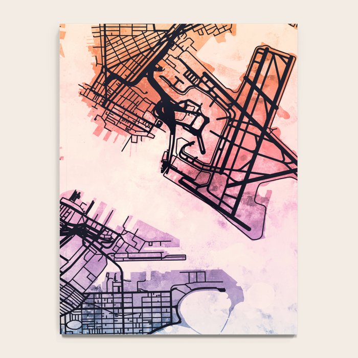 Boston Massachusetts Street Map Notebook Gallery Image 4