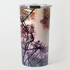 Boston Massachusetts Street Map Travel Mug Gallery Image 1