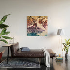 Boston Massachusetts Street Map Wood Wall Art Gallery Image 2