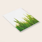 Close Up Of Green Blades Of Grass Notebook Gallery Image 3
