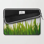 Close Up Of Green Blades Of Grass Laptop Sleeve Gallery Image 2