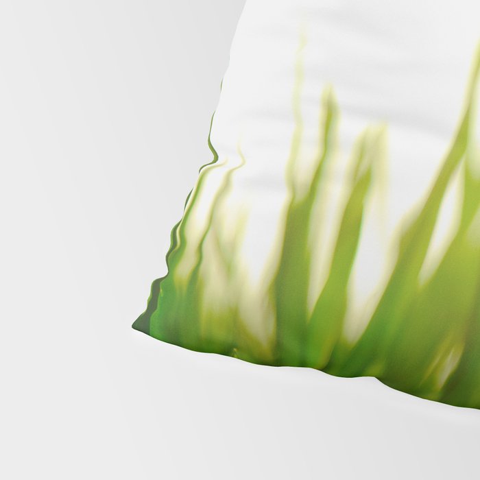 Close Up Of Green Blades Of Grass Pillow Sham Gallery Image 4