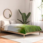 Close Up Of Green Blades Of Grass Comforter Gallery Image 2