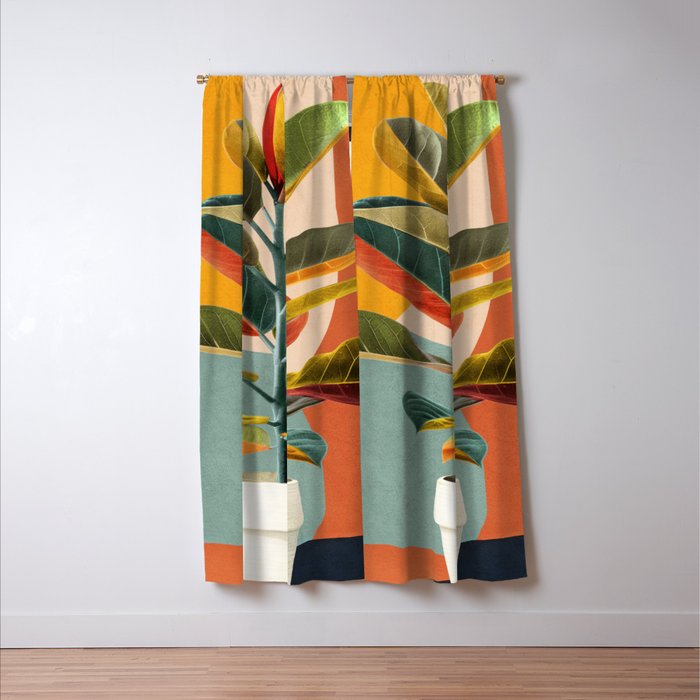 Colorful Branching Out 29 Window Curtain Gallery Image 3