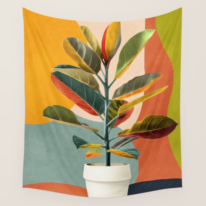Colorful Branching Out 29 Wall Tapestry Gallery Image 4