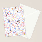 Gymnast Girls Stationery Card Gallery Image 2