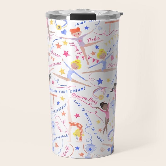Gymnast Girls Travel Mug Gallery Image 1