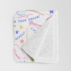 Gymnast Girls Throw Blanket Gallery Image 3