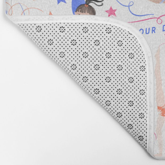 Gymnast Girls Bath Mat Gallery Image 2