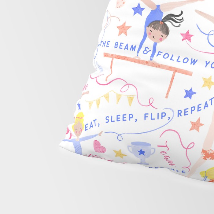 Gymnast Girls Pillow Sham Gallery Image 4