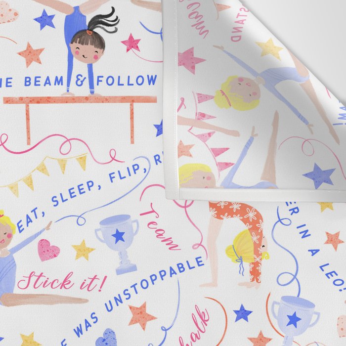 Gymnast Girls Wall Tapestry Gallery Image 3