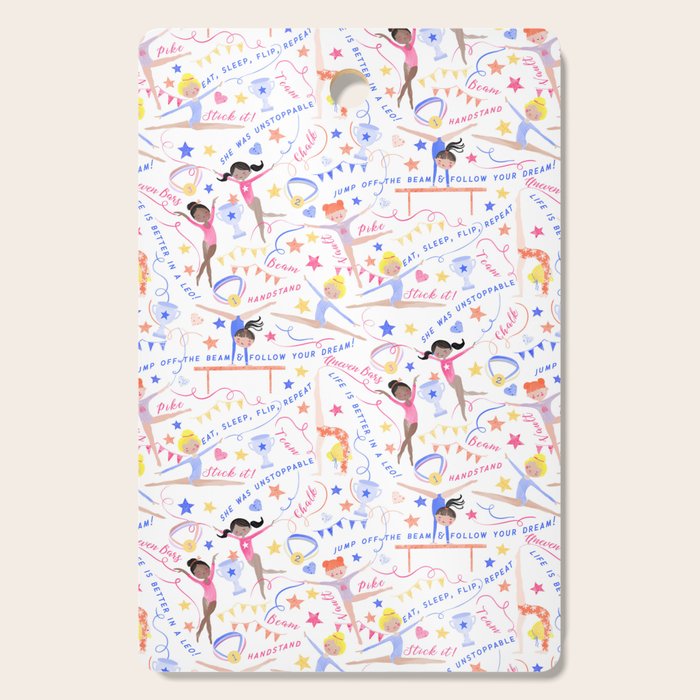 Gymnast Girls Cutting Board Gallery Image 1