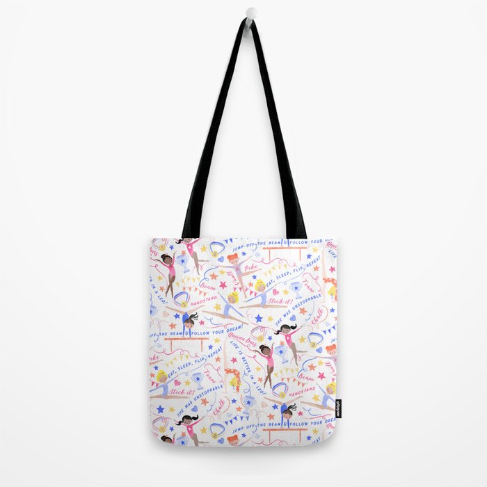 Gymnast Girls Tote Bag Gallery Image 2