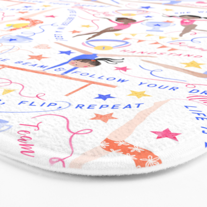 Gymnast Girls Bath Mat Gallery Image 3