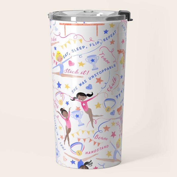 Gymnast Girls Travel Mug Gallery Image 2