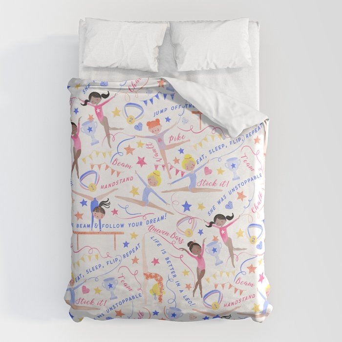 Gymnast Girls Duvet Cover Gallery Image 6