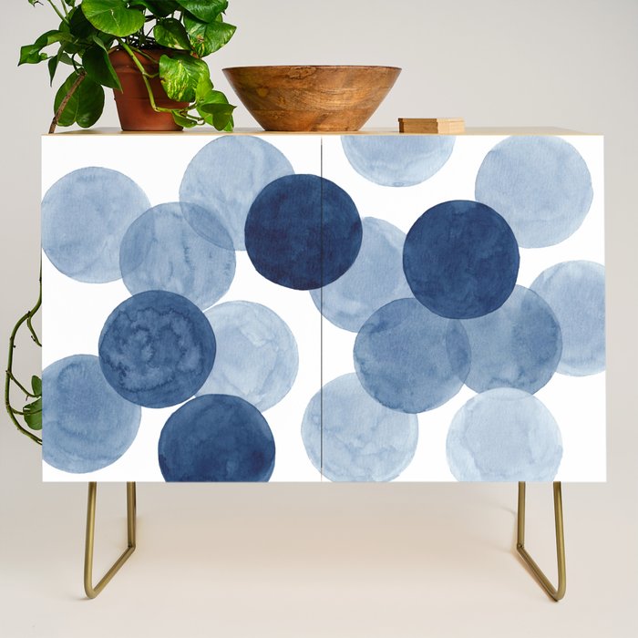 Indigo Ombre Circles Credenza Gallery Image 1