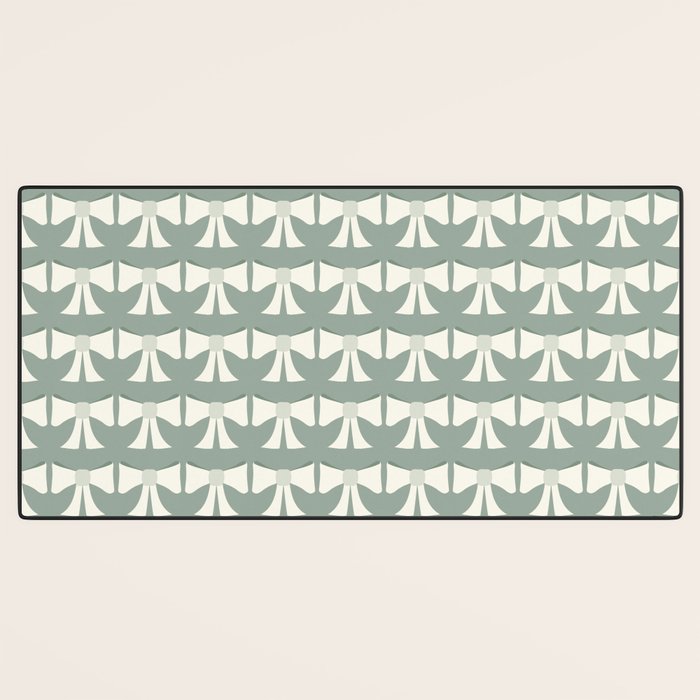 Vintage Bows XIV Green Sage Desk Mat Gallery Image 3