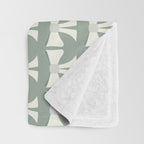 Vintage Bows XIV Green Sage Throw Blanket Gallery Image 3