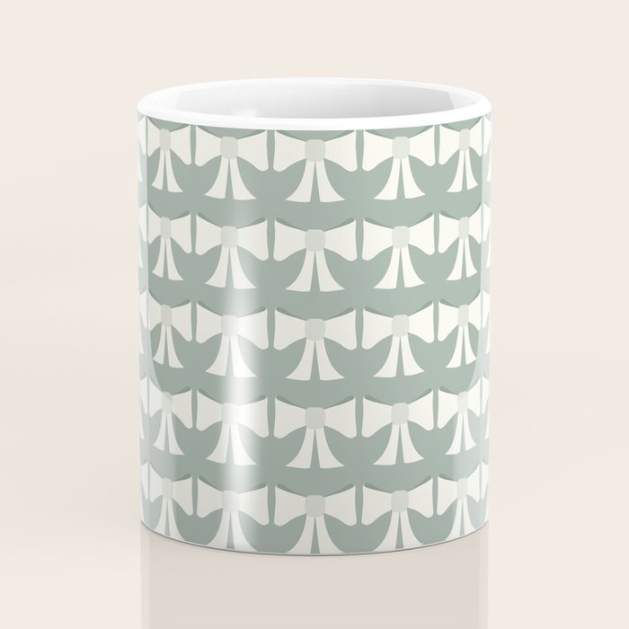 Vintage Bows XIV Green Sage Coffee Mug Gallery Image 4