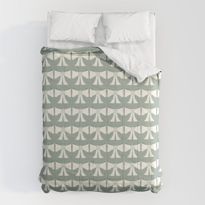 Vintage Bows XIV Green Sage Comforter Gallery Image 6