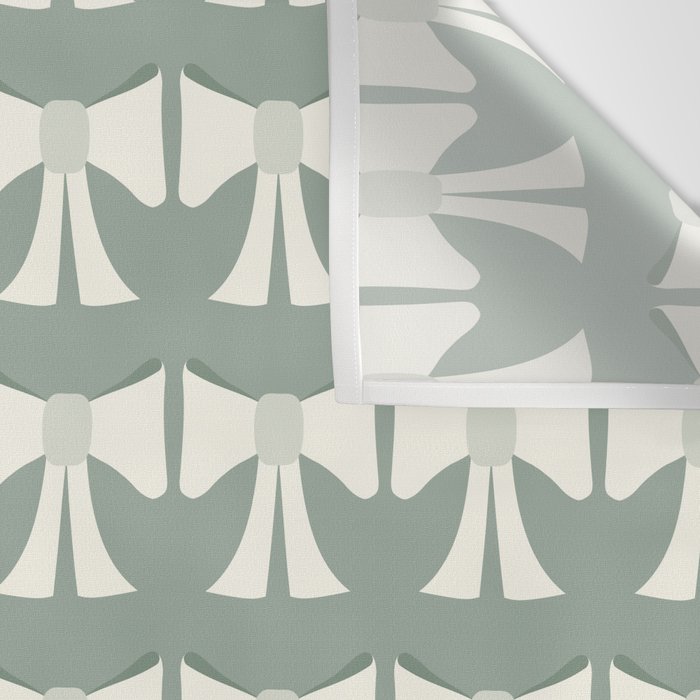 Vintage Bows XIV Green Sage Wall Tapestry Gallery Image 3