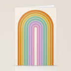 Gradient Arch XV Tropical Mid Century Modern Rainbow Stationery Card Gallery Image 2