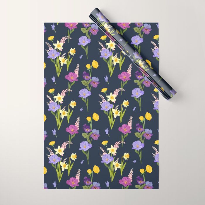 Floral Abundance Wrapping Paper Gallery Image 1