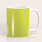 Eccentric Lime Solid Color Plain Yellowish Green Shade Modern Abstract Coffee Mug Gallery Image 1