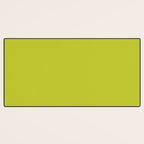 Eccentric Lime Solid Color Plain Yellowish Green Shade Modern Abstract Desk Mat Gallery Image 3