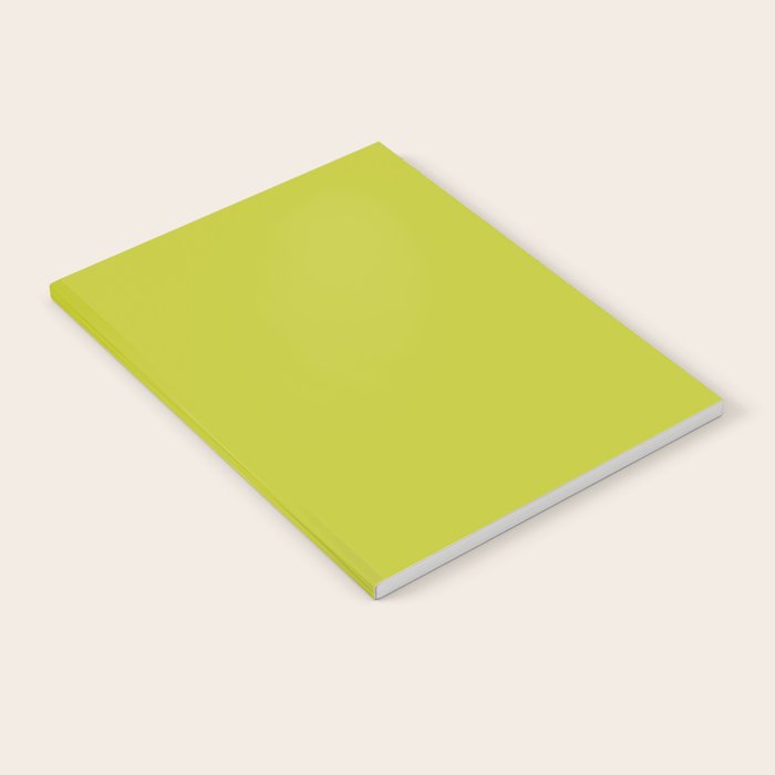 Eccentric Lime Solid Color Plain Yellowish Green Shade Modern Abstract Notebook Gallery Image 1