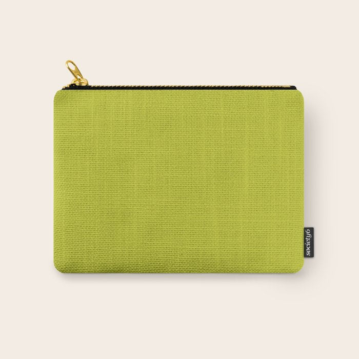 Eccentric Lime Solid Color Plain Yellowish Green Shade Modern Abstract Carry All Pouch Gallery Image 1