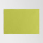 Eccentric Lime Solid Color Plain Yellowish Green Shade Modern Abstract Rug Gallery Image 2