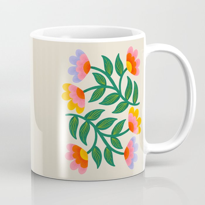 Symmetrical Flowers 1 Coffee Mug Gallery Image 1