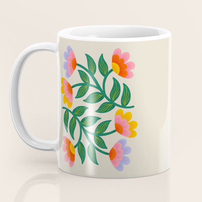 Symmetrical Flowers 1 Coffee Mug Gallery Image 3