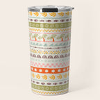 Vintage tropical summer nature art pattern Travel Mug Gallery Image 1