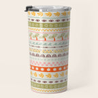 Vintage tropical summer nature art pattern Travel Mug Gallery Image 3