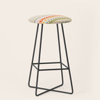 Vintage tropical summer nature art pattern Stool Gallery Image 1