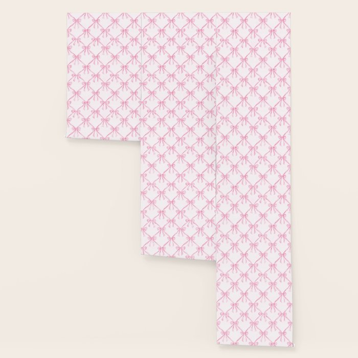 Pastel Pink Bows Coquette Aesthetic Vintage Romantic Feminine Preppy Bedroom Wallpaper Gallery Image 3