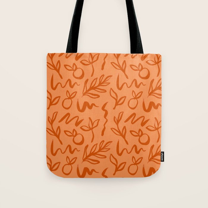 Organic watercolor plant nature art pattern Tote Bag Gallery Image 1