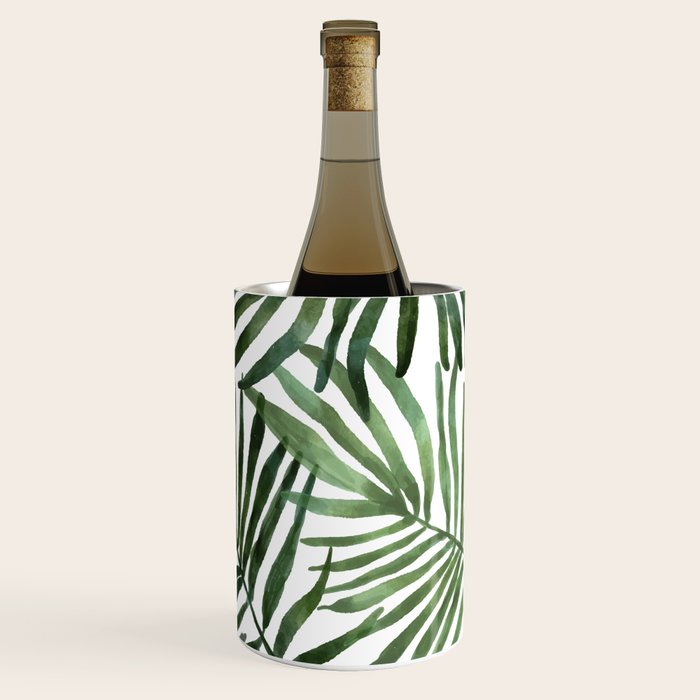 Watercolor simple leaves Wine Chiller Gallery Image 3