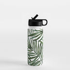 Watercolor simple leaves Water Bottle Gallery Image 1