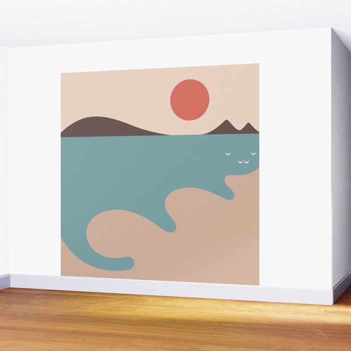 Cat Landscape 79 Wall Mural Gallery Image 2